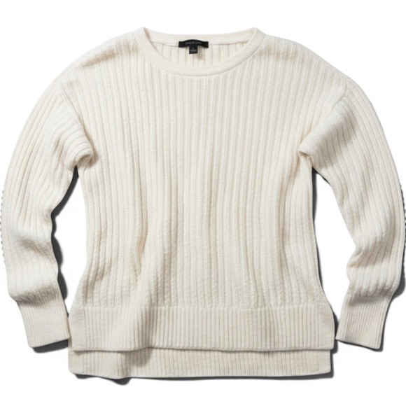 Ann Taylor Sweaters - NWOT Ann Taylor Ribbed Alpaca Wool Blend Sweater S Cream Soft Cozy